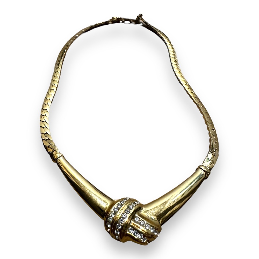 Dior vintage rhinestone choker necklace